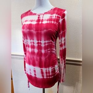 Moral Fiber Tie Dye Cinched Side Top